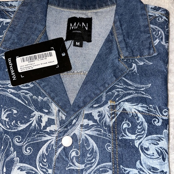 New BAROQUE LASER PRINT SHIRT - Picture 5 of 5